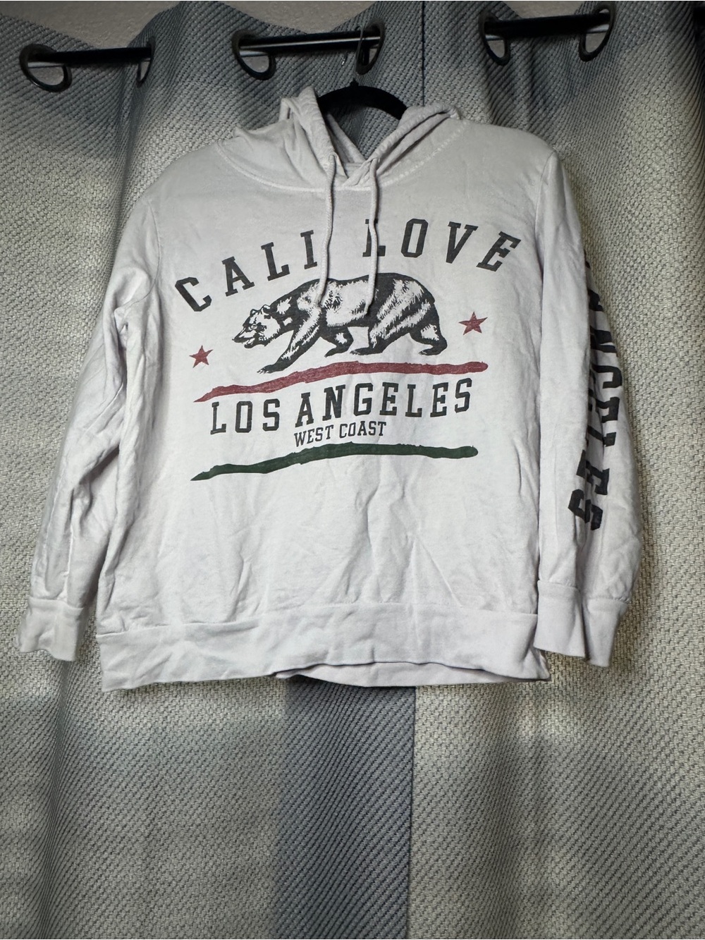 On Fire California White Hoodie
